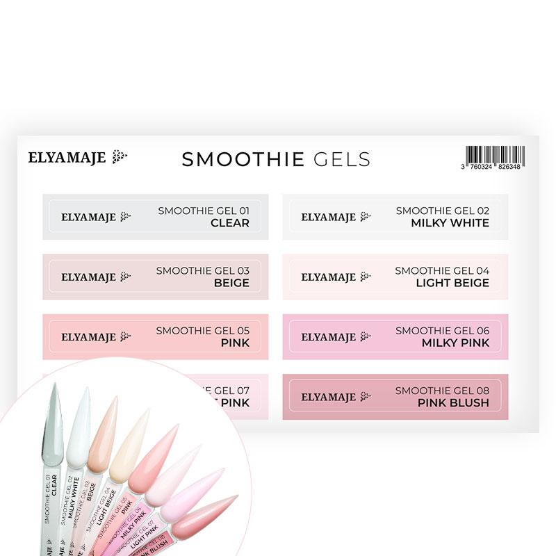 Elyamaje Smoothie Coffret 6 Gels UV 20ml Mémoire de Forme