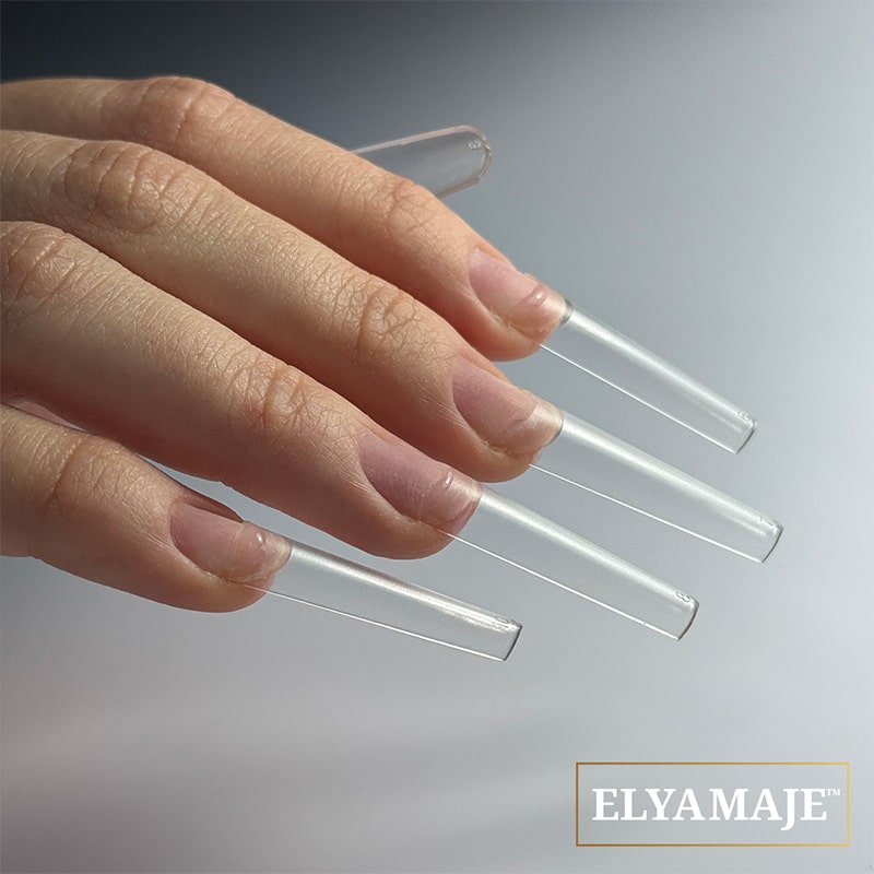 Elyamaje Rio capsules Ccurve transparent mat 600pcs rallongement