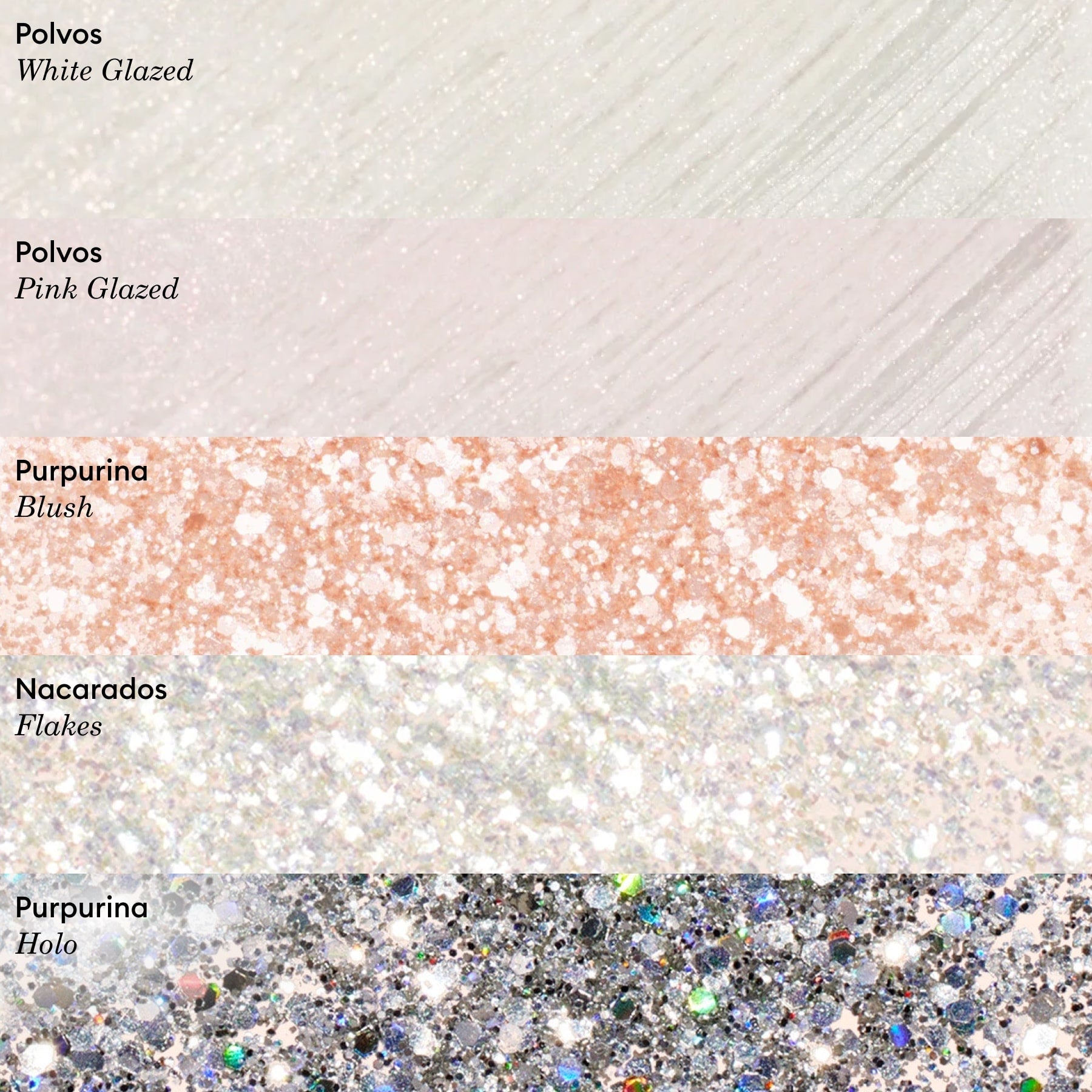 Manucurist Paillettes Blush biodégradables nail art