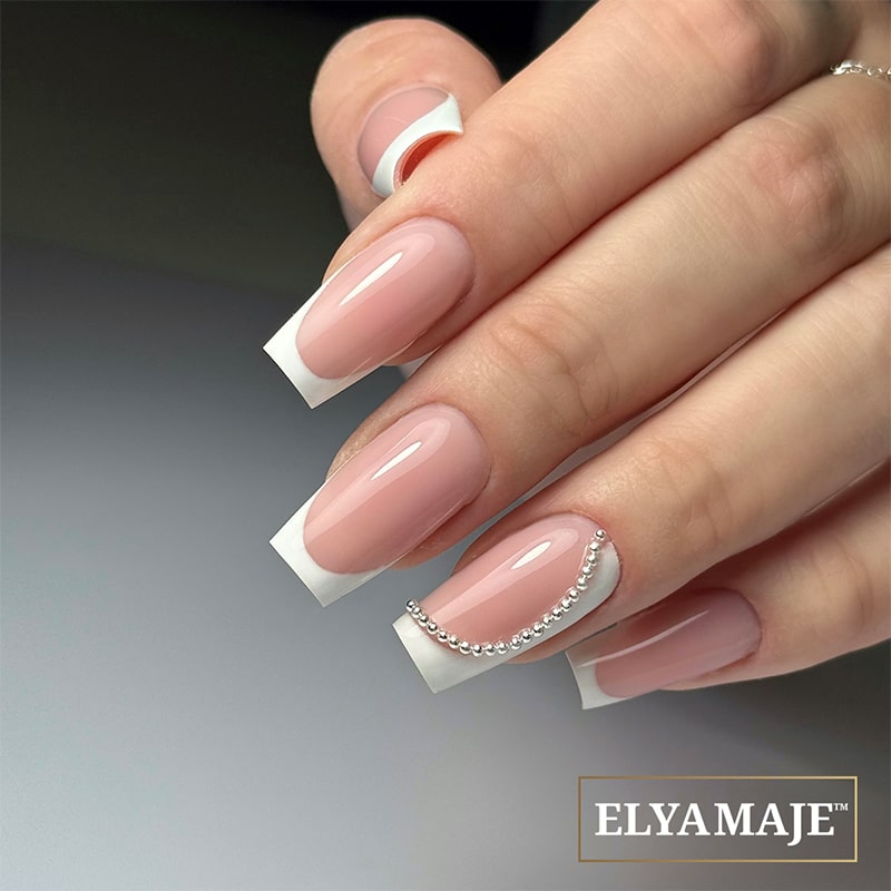 Elyamaje Perfect French 01 gel nail art blanc 5g traits fins