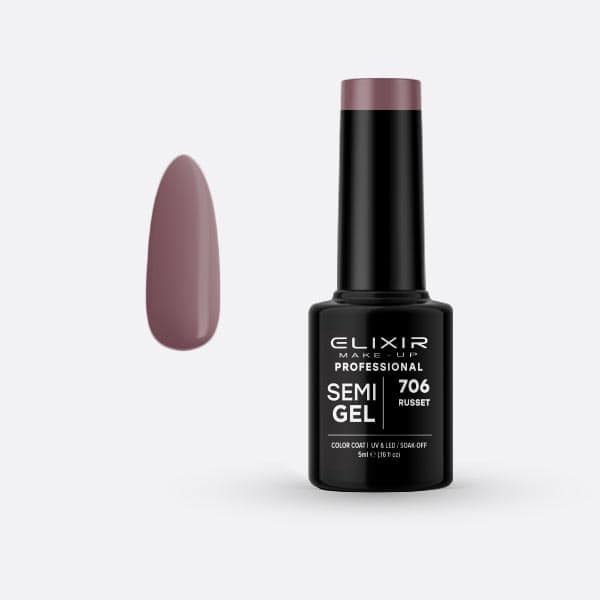Élixir Semi Gel vernis semi-permanent 5ml 706 Russet brillant