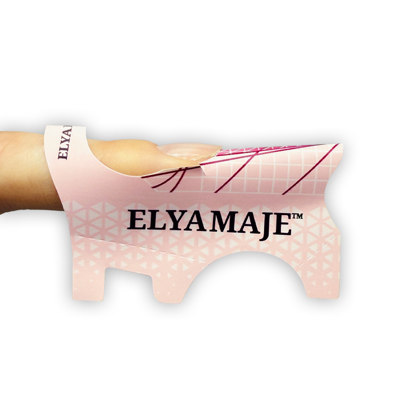 Elyamaje Chablon Structure papier forme ongles 500 pcs