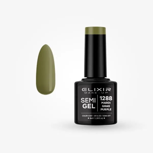 Élixir Semi Gel vernis semi-permanent 1288 Mardi Gras Purple 8 ml