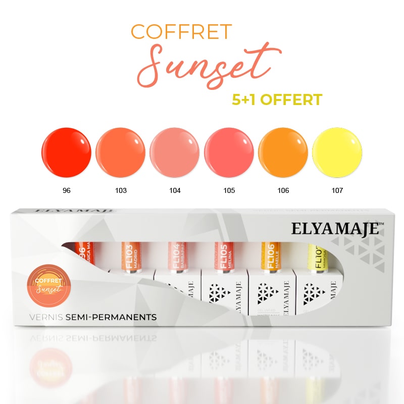 ElyaMaje Sunset coffret vernis semi-permanent édition limitée