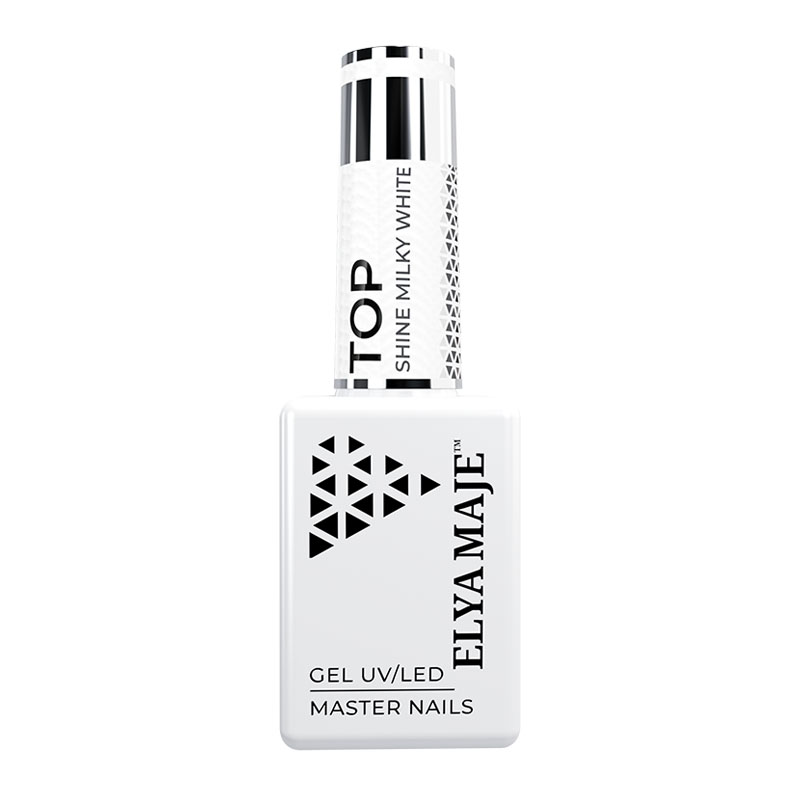 Elyamaje Top Flouteur Shine Milky White top laiteux