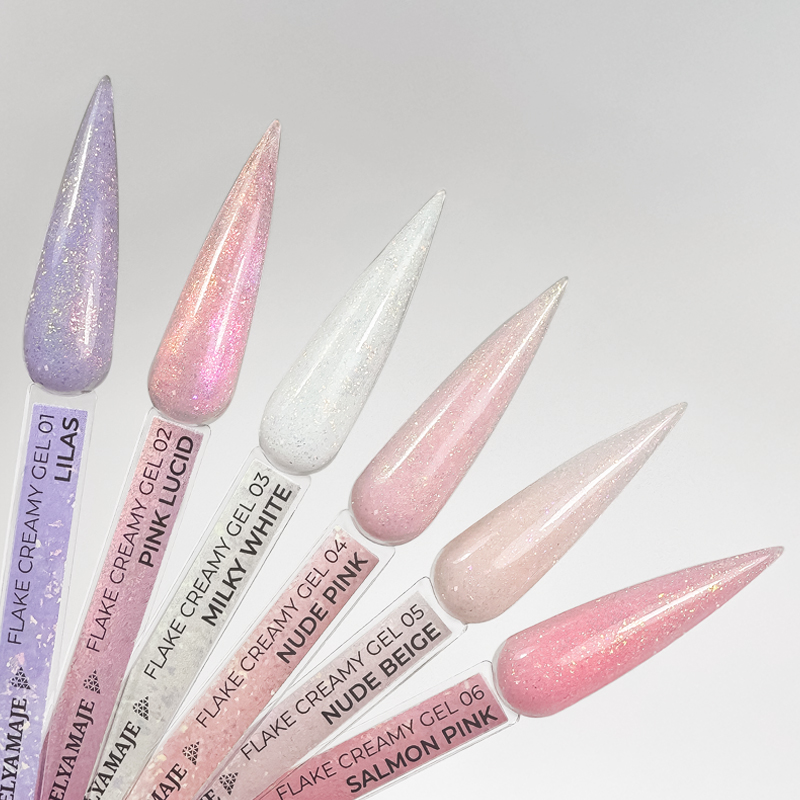 Elyamaje Flake Creamy Gels coffret 6 gels UV 20 ml
