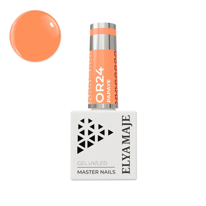 Elyamaje N°24 Papaye vernis semi-permanent orange
