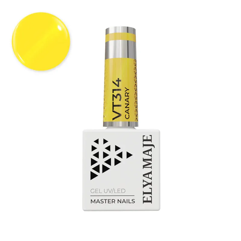 Elyamaje Vitrail N°314 Canary vernis semi-permanent jaune