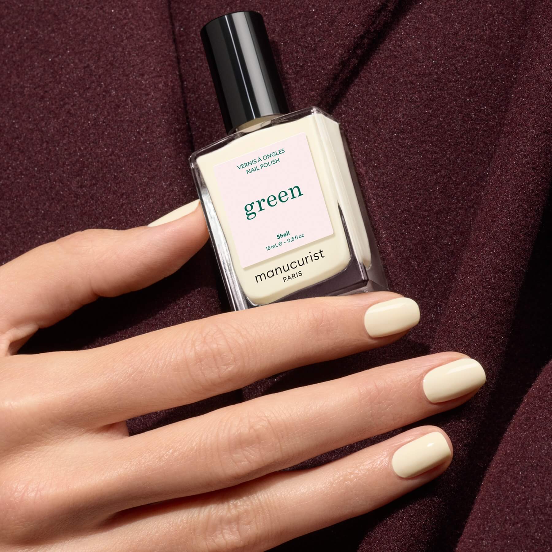 Manucurist Green Shell vernis blanc cassé opaque