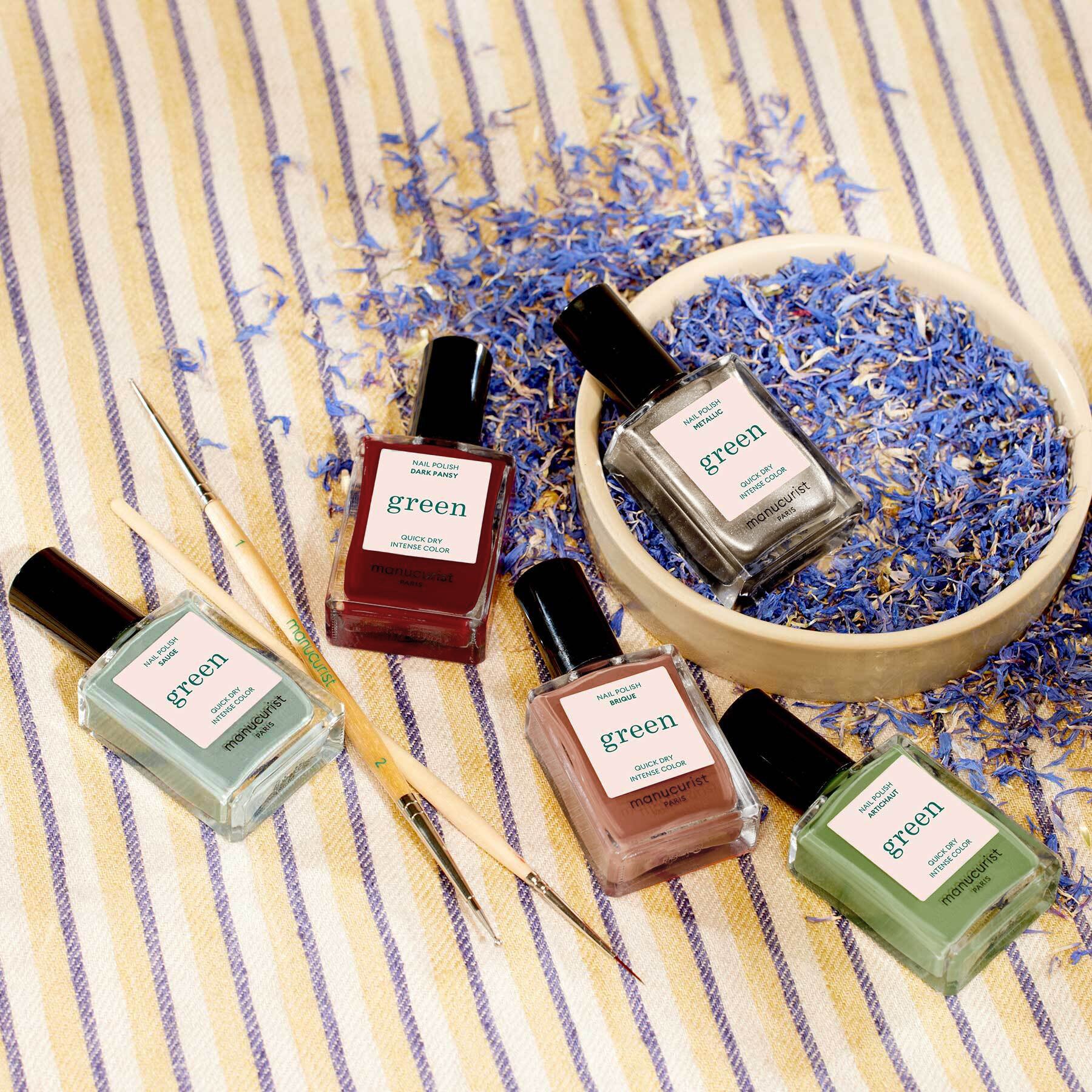 Manucurist Spice Lover Green kit nail art 5 couleurs