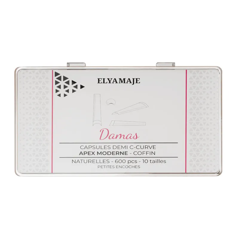 Elyamaje Damas Naturelles Demi Ccurve Coffin capsules x600