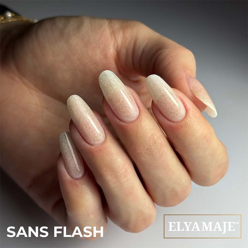 Elyamaje Top Diamond Gold top réfléchissant doré